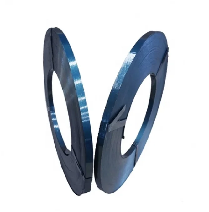 Manufacturers source direct sales steel strapping Painted Black Steel Strapping metal banding strip