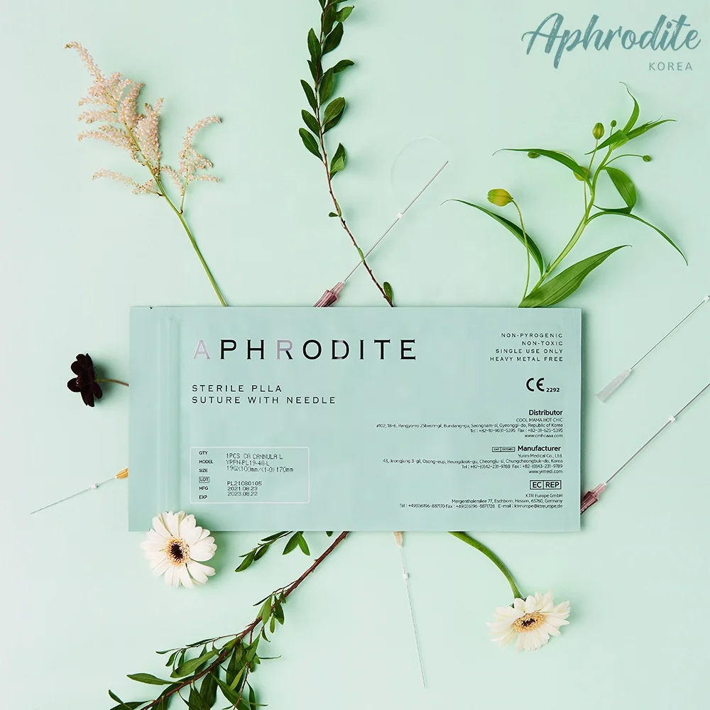 APHRODITE KOREA PDO THREAD 3d 6d 8d 12d Cog Instant Face Lift Medical Absorbable Suture Skin Tightening Foxeyes CE ISO Approved