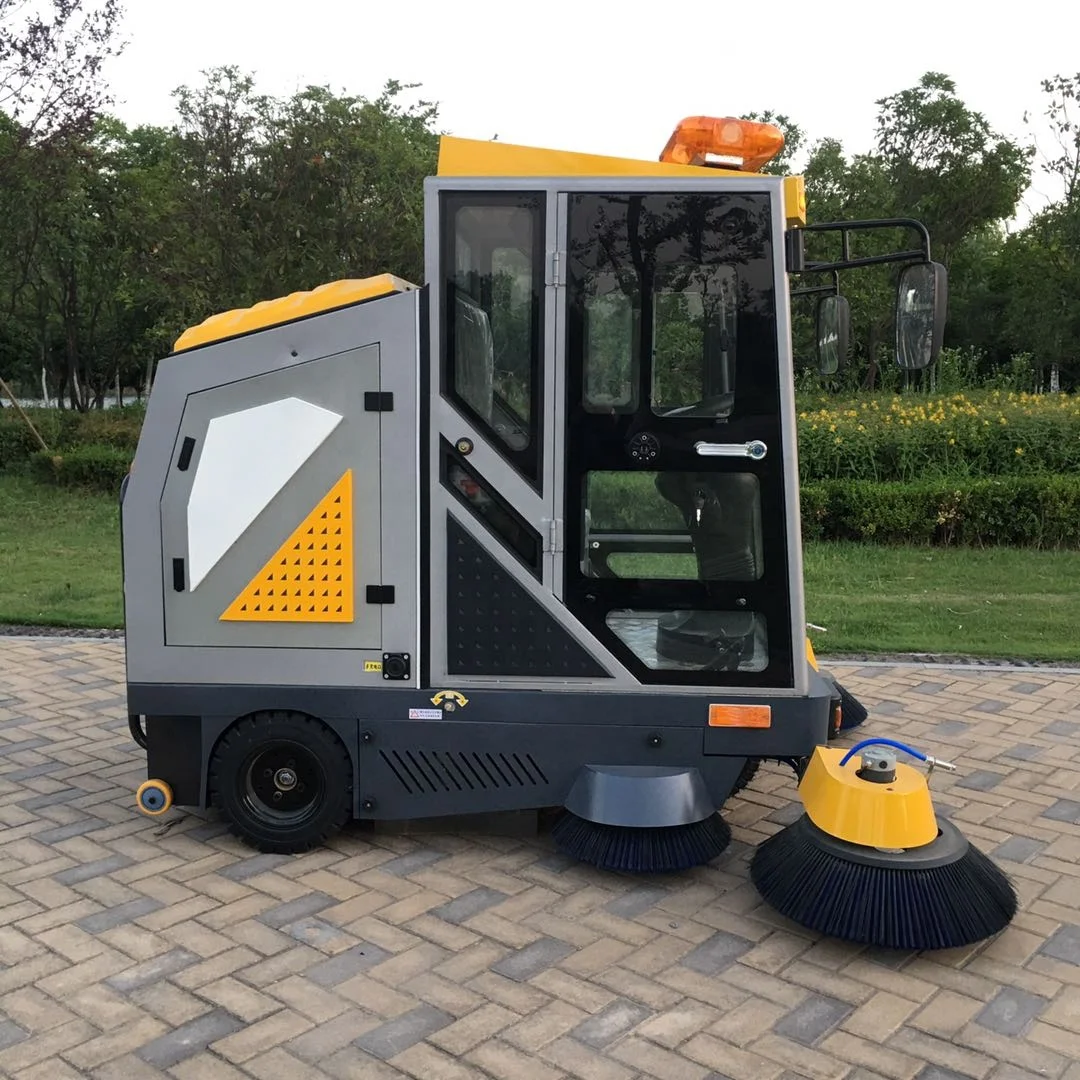 Hot Driving Type Road Sweeper Industrial wholesale electric battery operated Sweeper Floor Cleaner Machine Ride On Floor sweeper