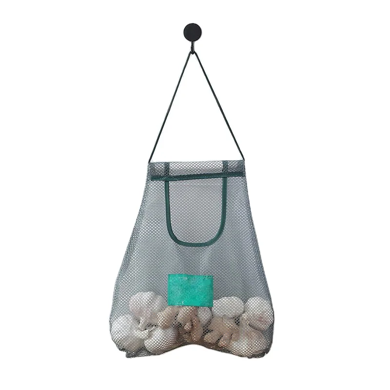 Подвесная сумка для хранения; Дышащая обувь с перфорацией, многоразовый мешок сетки кухня чеснок лук растительное сетчатый карман мешок для стирки