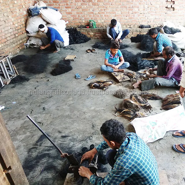 Buffalo tail hair real/cow and bull tail hairs for making brush