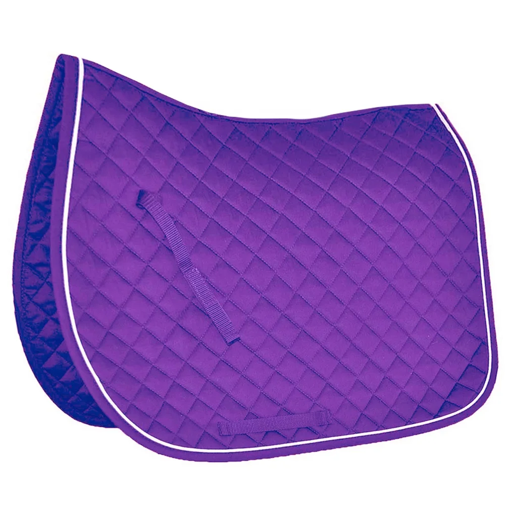 Wholesale Horse Saddle Pads Wholesale Equestrian Supplier Dressage Saddle Blanket Competition Equine Custom Velvet Saddle Racing