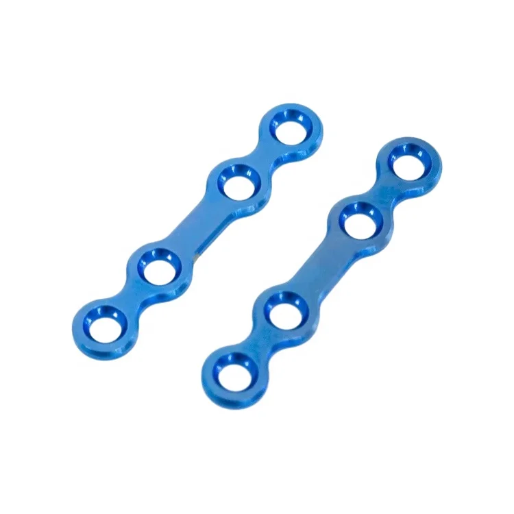 Medical Orthopedic Implant Surgical Titanium Mini Bone Plate Straight Bridge Locking Plate Maxillofacial Plates