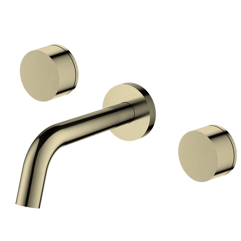 Australia Lavish Watermark Bathroom Tapware Solid Brass Brushed Copper  Wall Dual Handle Basin Faucet Tap