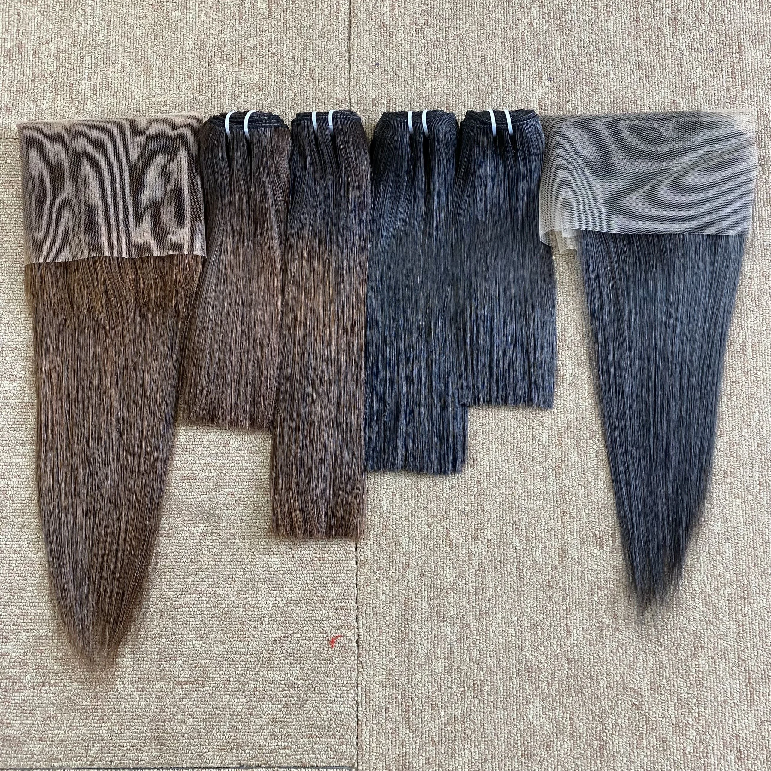 Virgin Raw Hair Different Styles And Colours Straight Wavy Curly Vietnamese Human Hair Cuticle Aligned Hair Wholesale Prices