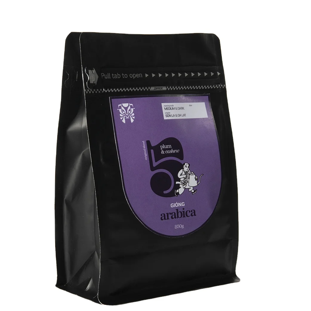 Кофейные зерна, сделанные во Вьетнаме, высококачественный Giong Arabica 5-праздничный кофе Arabica, жареный кофе