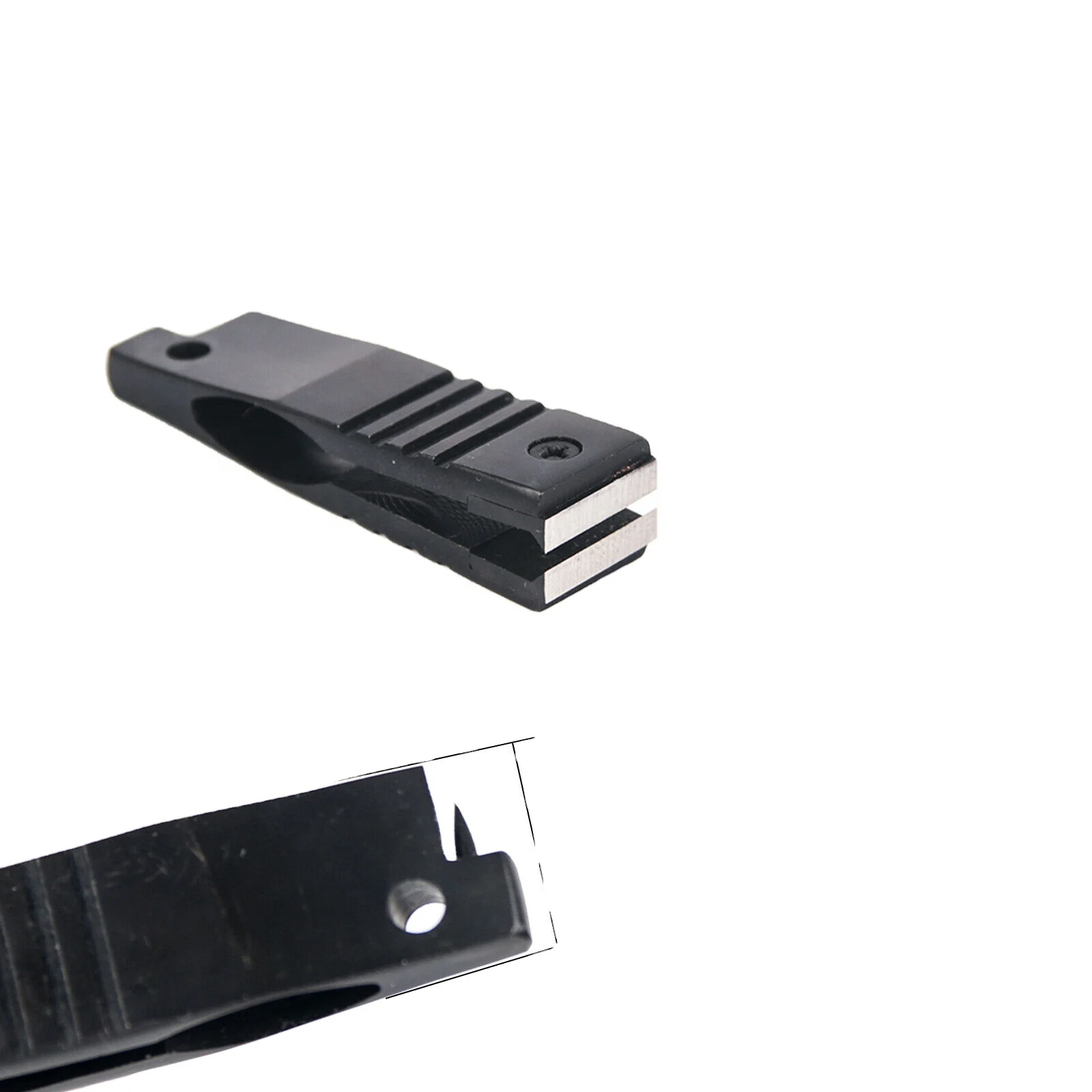 Кусачки для ловли нахлыстом матовые черные с золотым кольцом/рыболовные лески с собственной торговой маркой