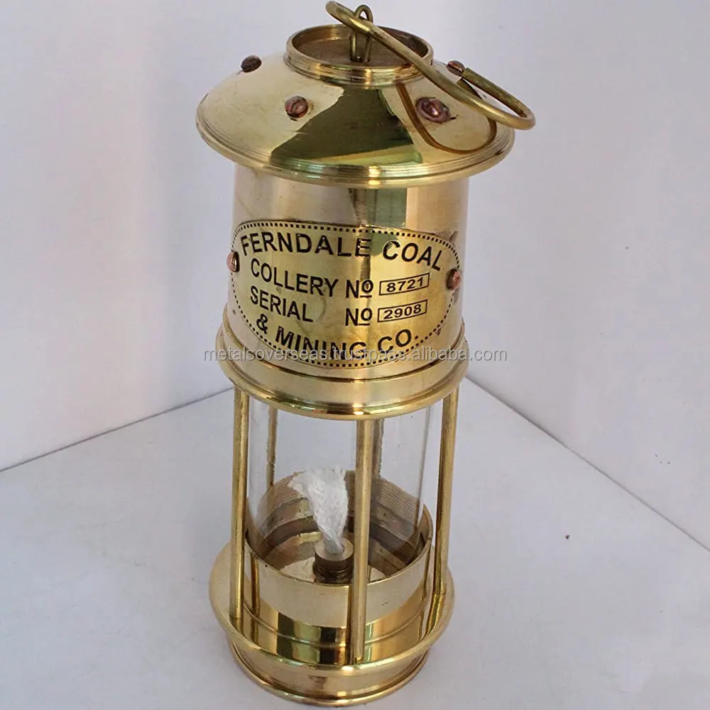 Nautical Kerosene Lamp Antique Theme Brass Polished Finishing Design Decorative Mini Lantern Hanging And Outdoor Camping Decor