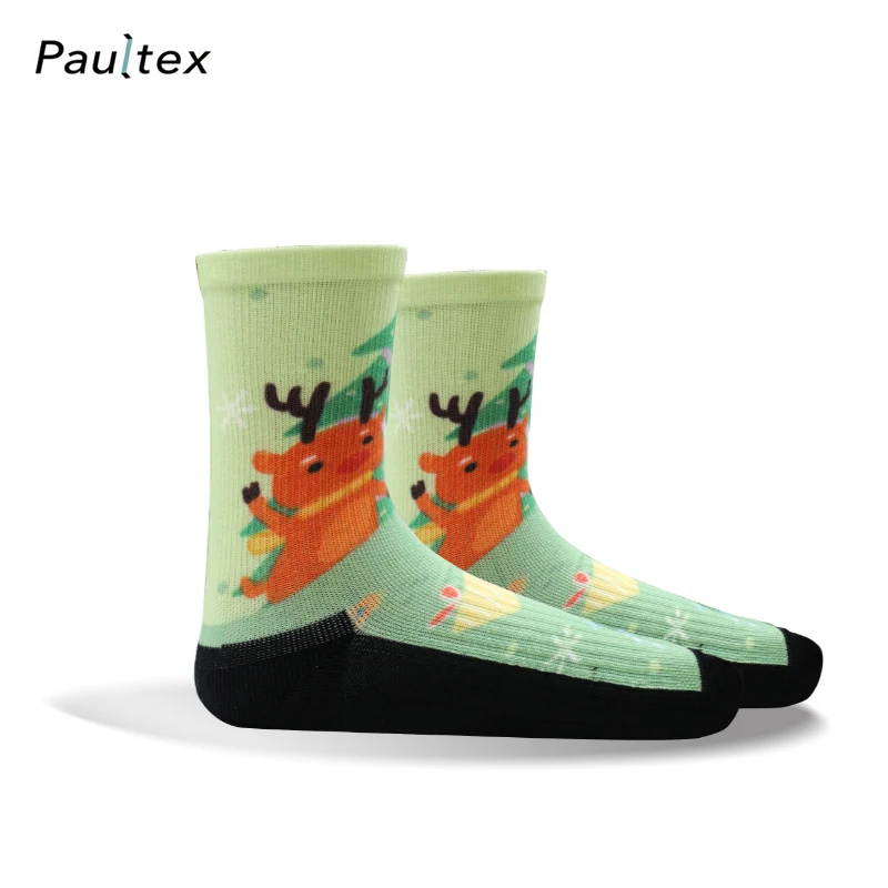 Christmas women socks  wholesale novelty socks with sustainable yarn