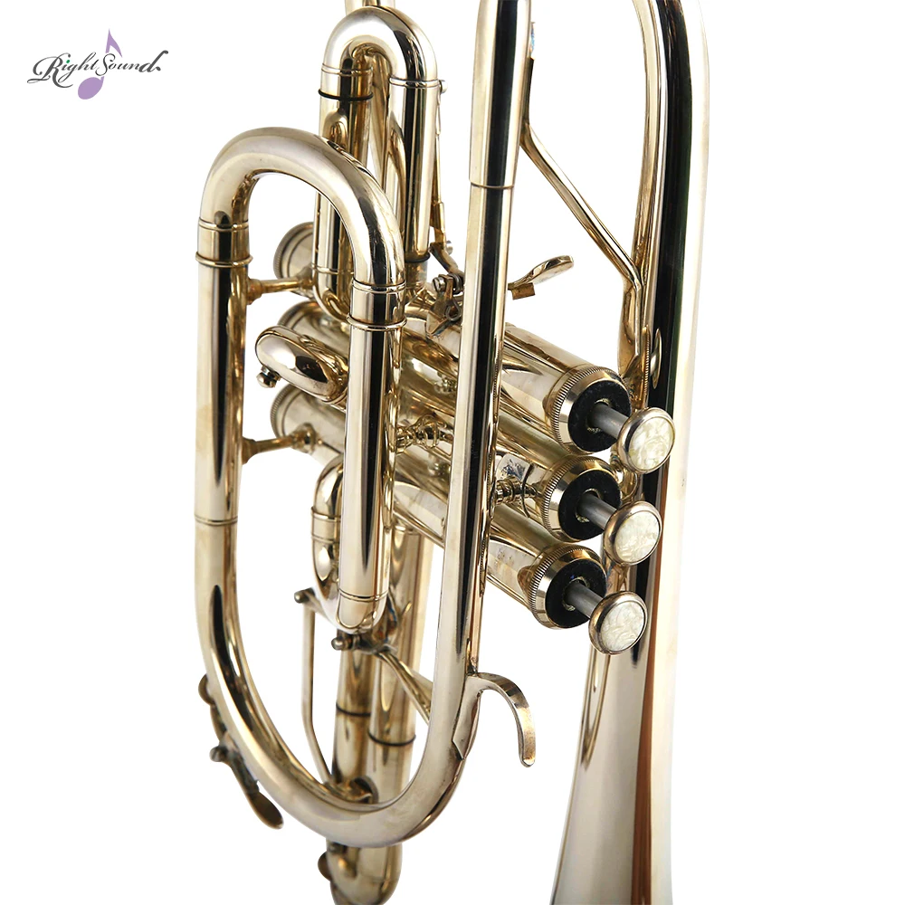 Высококачественный Bb триггер Cornet желтый латунный музыкальный инструмент