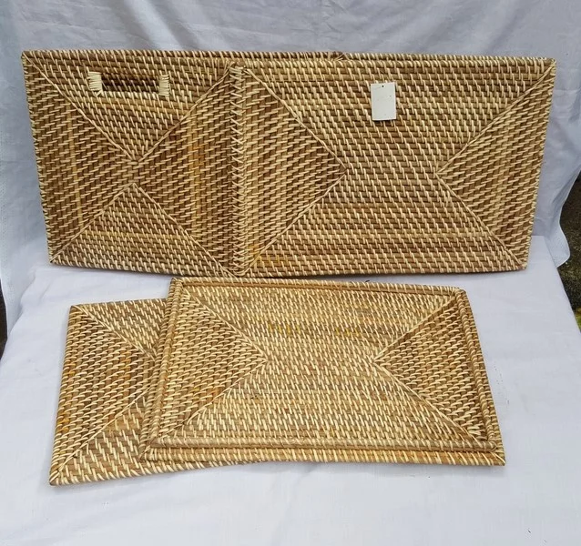 High quality Natural Rattan Storage Basket storage basket for home storage & organization With Handle made in Vietnam