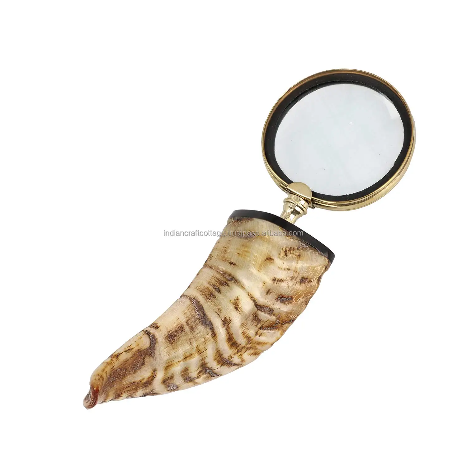 Got Horn Handle Magnifying Glass / Real Horn Magnifying Glass / Magnifying Glass with antique Handle