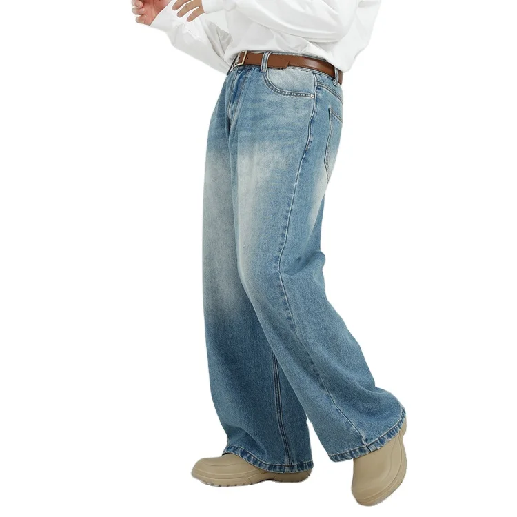 New fashion high quality Men Jeans Denim Pants wholesale straight Business casual stretchy plus size Jeans Denim Pants oversized