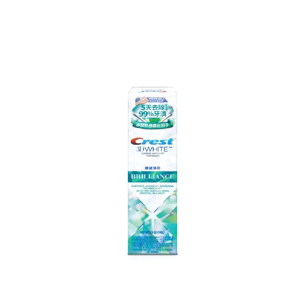 Crest 3DWhite Brilliance Mesmerizing Mint 110g Crest Teeth Whitening Toothpaste
