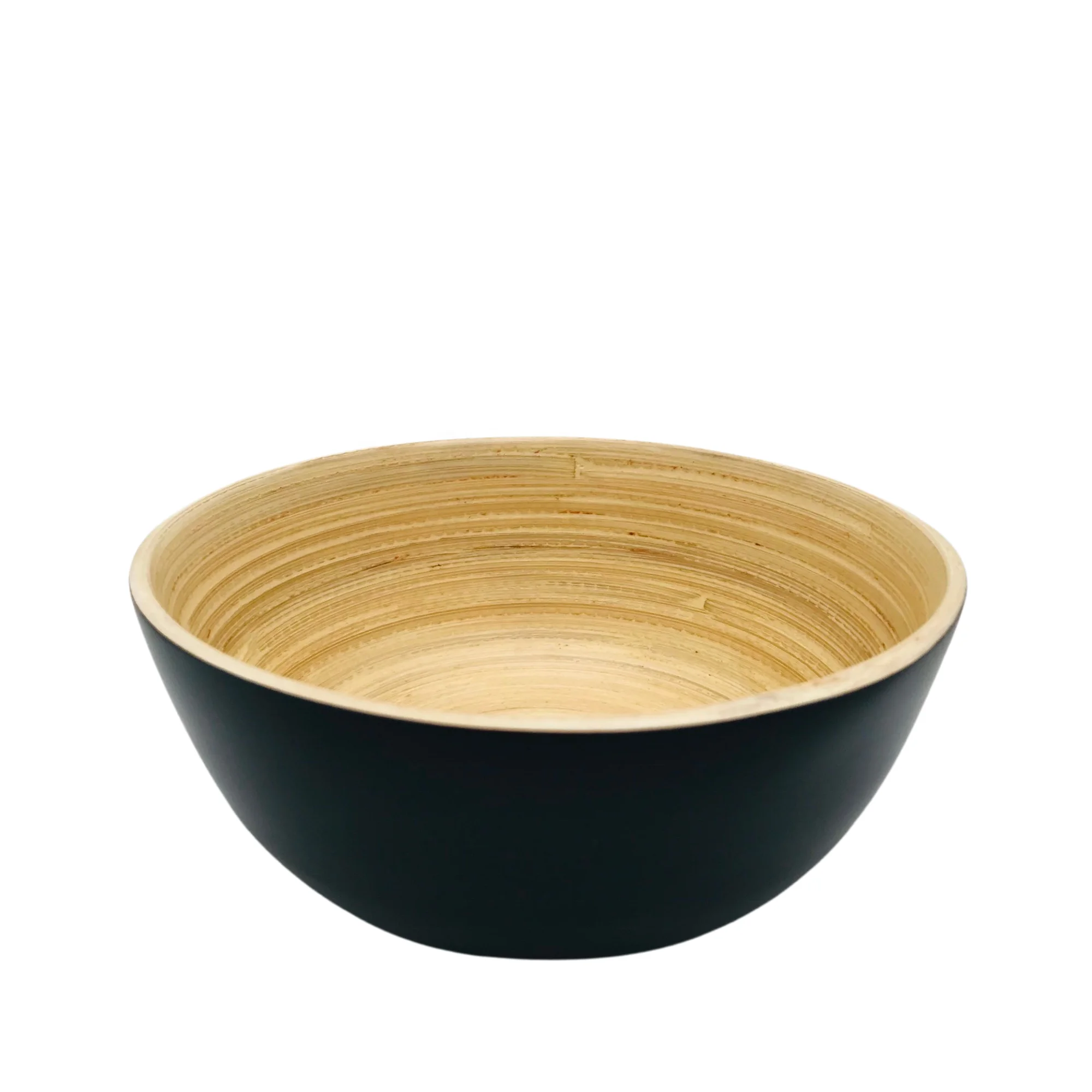 Bamboo bowl durable manufacturer in Viet Nam reusable salad bowl bamboo wooden