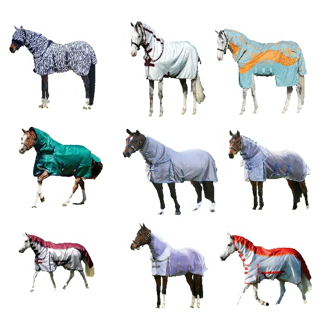 Custom Designed Horse Fly Mesh Rugs Winter & Summer Ripstop Shell Fly Control Blanket