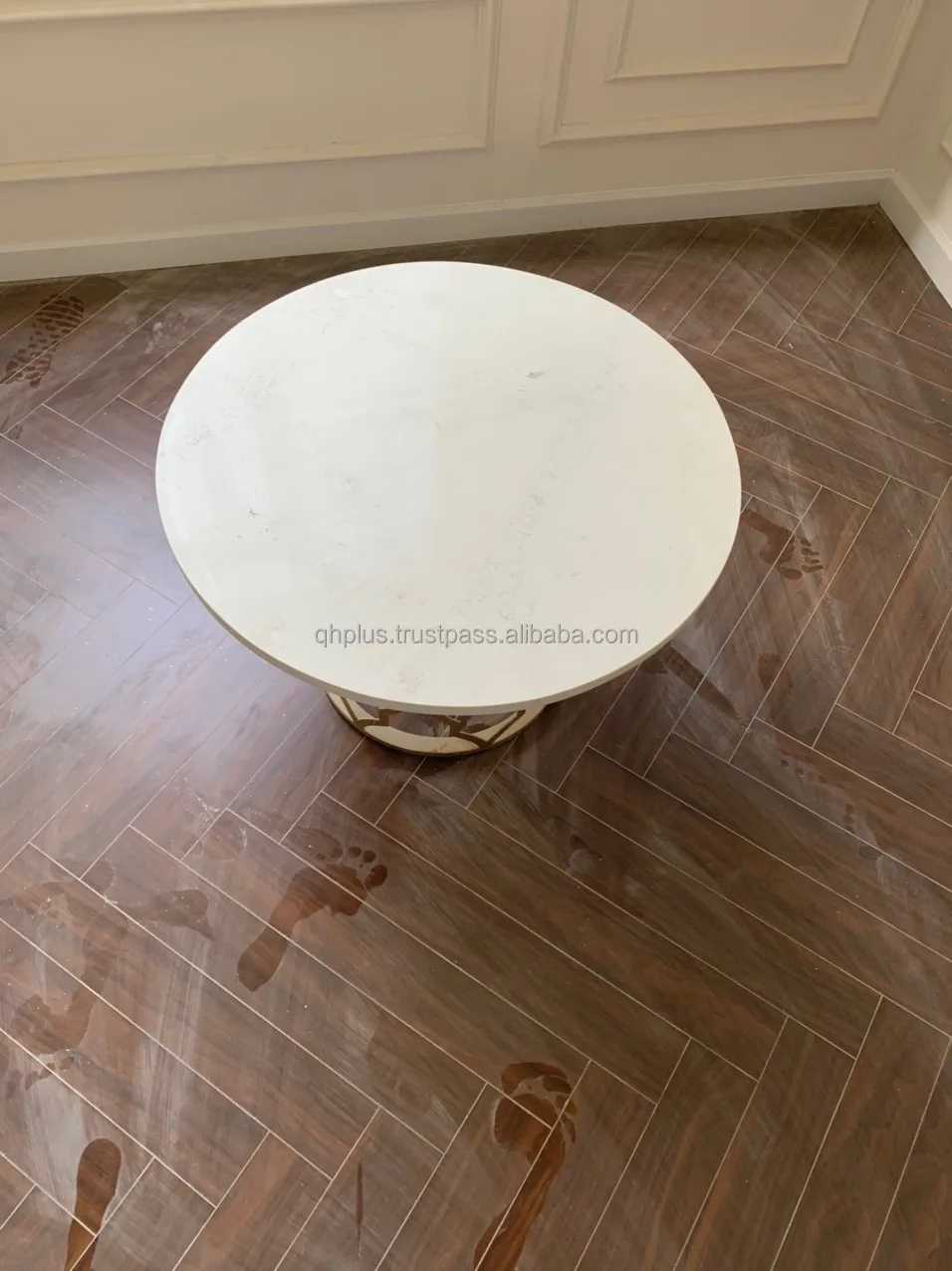 Modern coffee tables wooden tea coffee table for living room furniture quartz stone top Vietnam