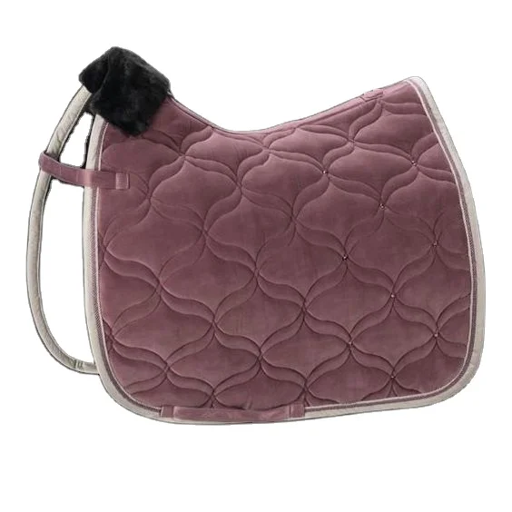 Shemax Horse Equestrian Velvet Crystal Dressage Saddle Cloth