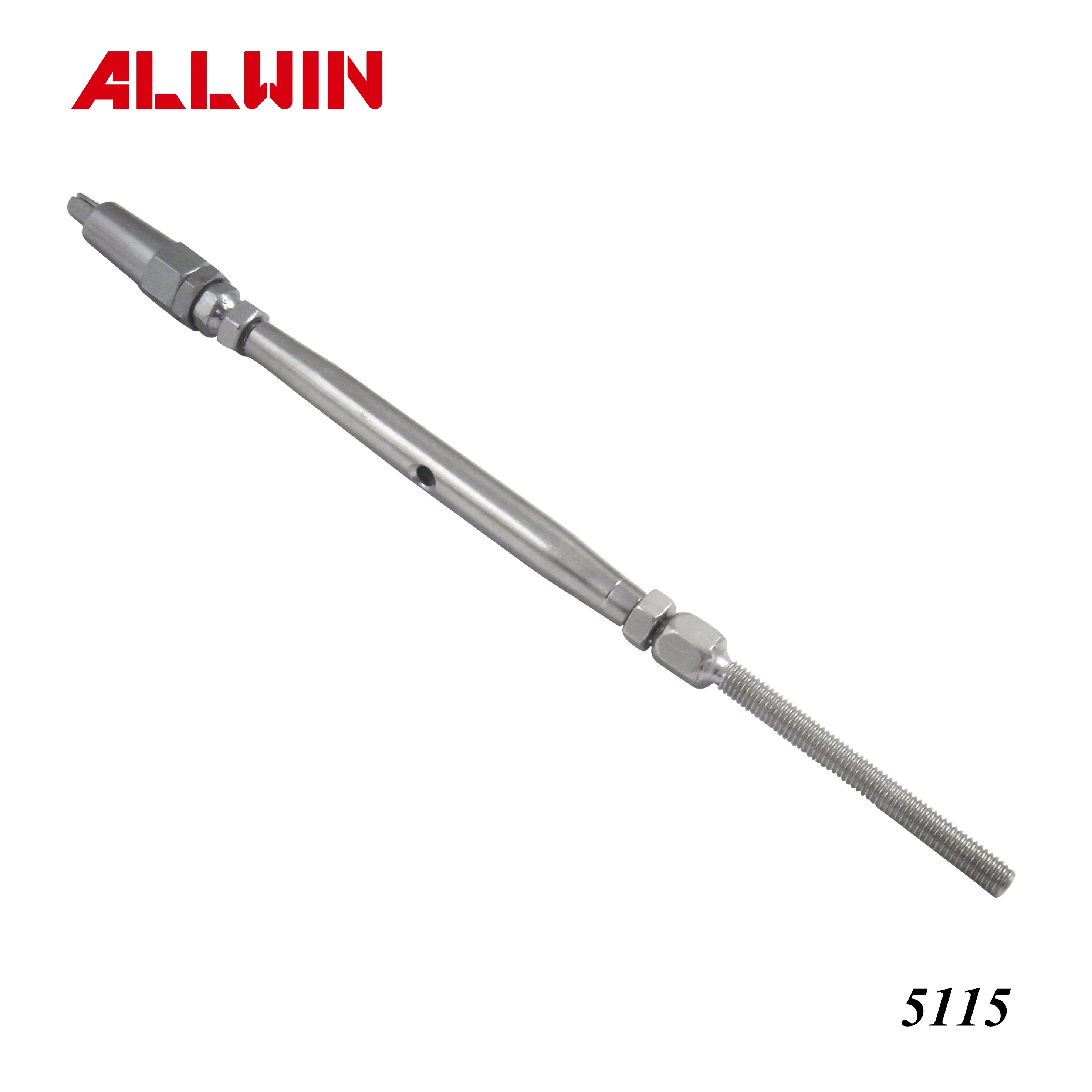 Stainless Steel Push Lock Lag Terminal Swageless Wire Rope Cable Fitting