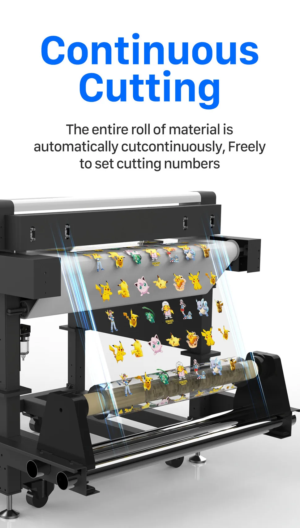 Auto-Feed Flatbed Digital Cutter for DTF Servo Motor Driven with SignMaster Software Flatbed Cutting Plotter