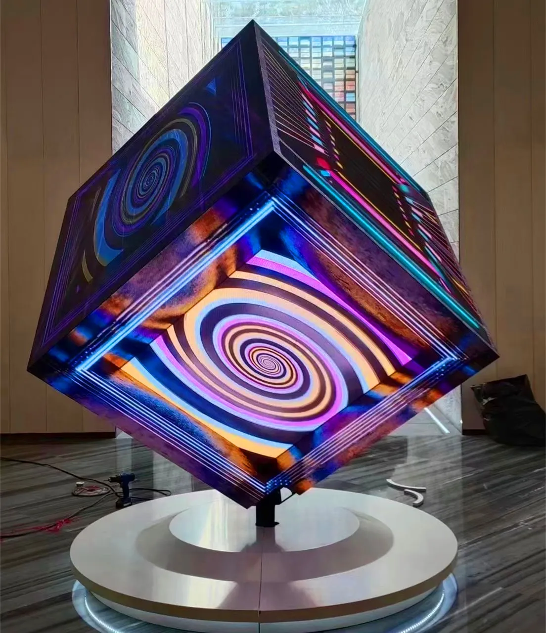 China Store Magic Cube LED Display Indoor