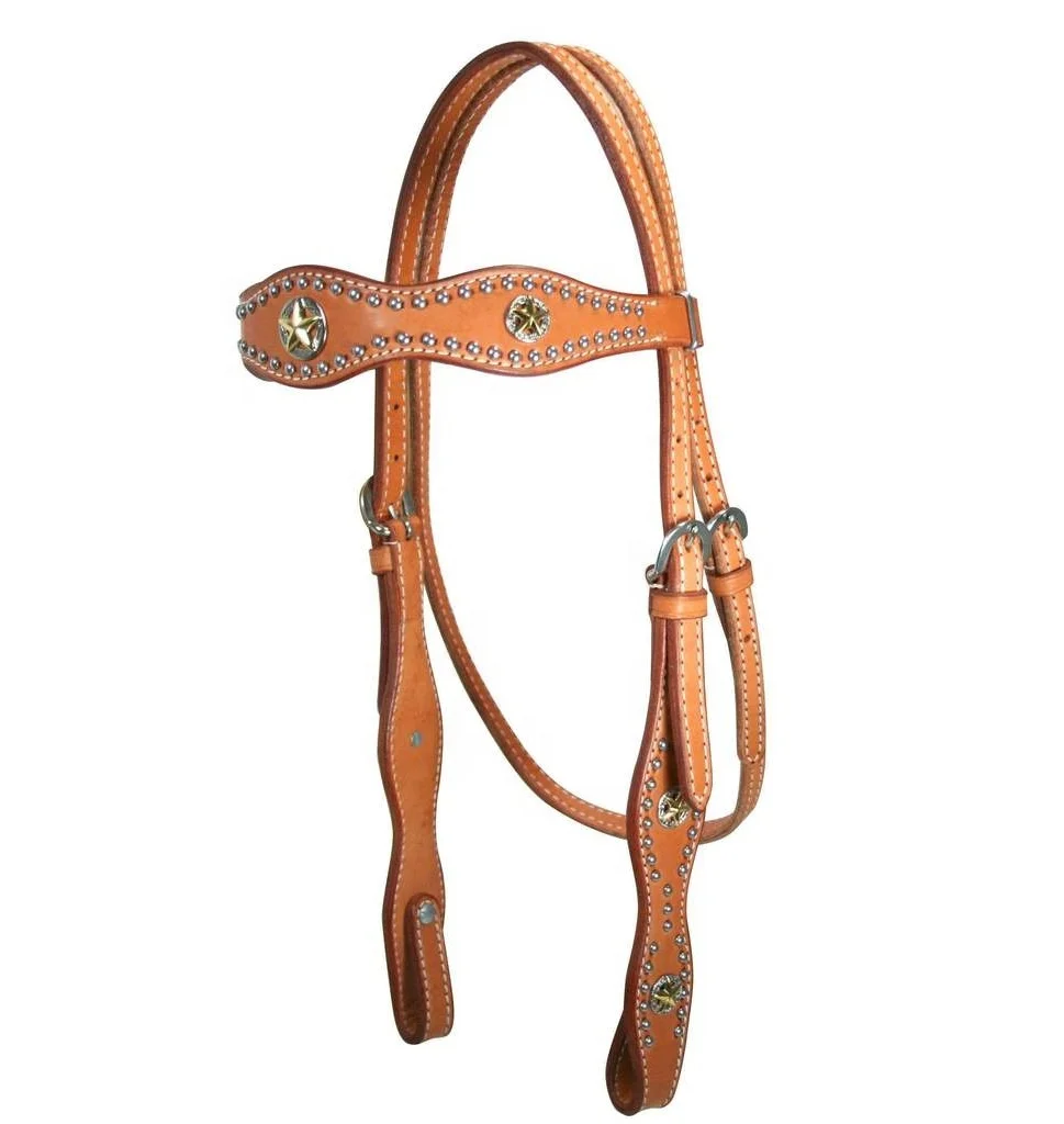 Genuine Leather Western Headstall Leather Horse Tack