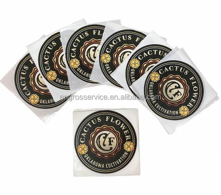 65 mm adhesive label Paper sticker ECO friendly matte coating High quality low MOQ for bottle jar box private design