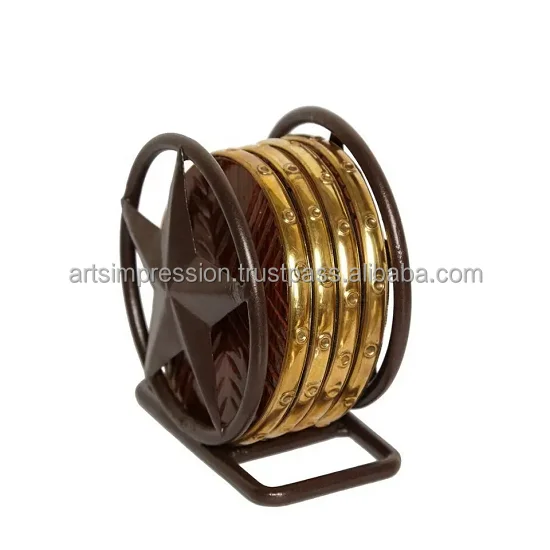 modern custom marble material coaster amazing looks With Printed Label available Turkish Coaster For Table Top Restaurant use