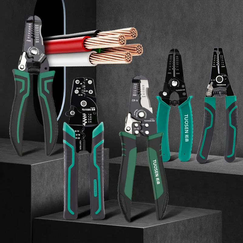High Quality Electrician Tools Steel Cable and Cooper Wire Cutter Binding Wire Crimp Plier for DIY Applications