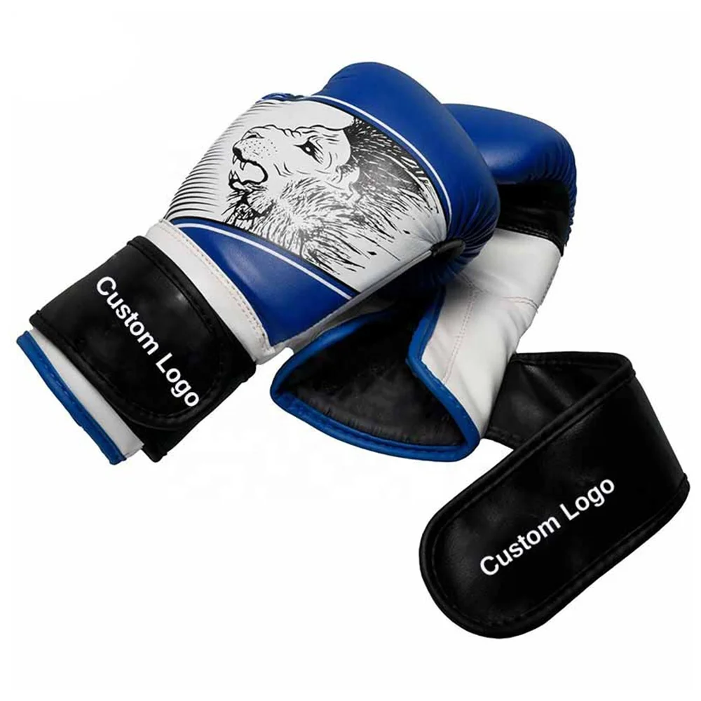 Hot Sale Best Selling PU Leather Construction Injection Foam Padding Adjustable Strap Sparring Kickboxing Training Boxing Glove