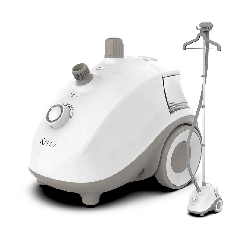 Профессиональный пластиковый вертикальный высококлассный отпариватель Salav для одежды с различными паровыми настройками