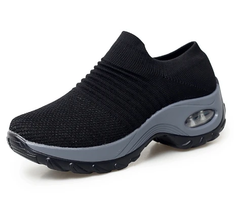 Ladies, girls and elderly shoes, outdoor fashionable slip-on slip-on slip-ons for walking in the park, casual shoes, breathable