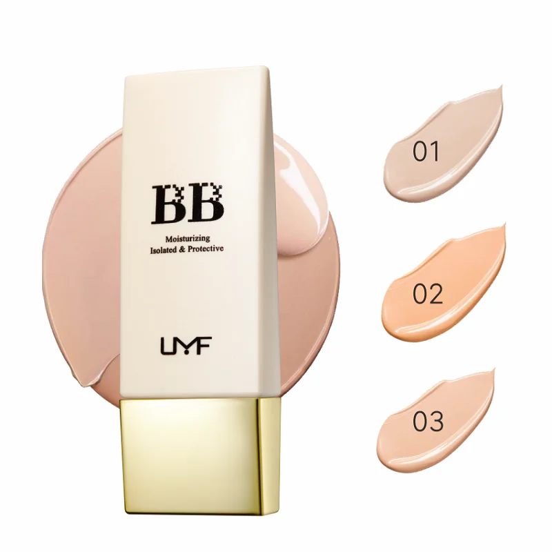 Private Label Makeup BB Cream Tinted Moisturizer Korean Skin OEM Custom Bottle BB Cream Instant Whitening