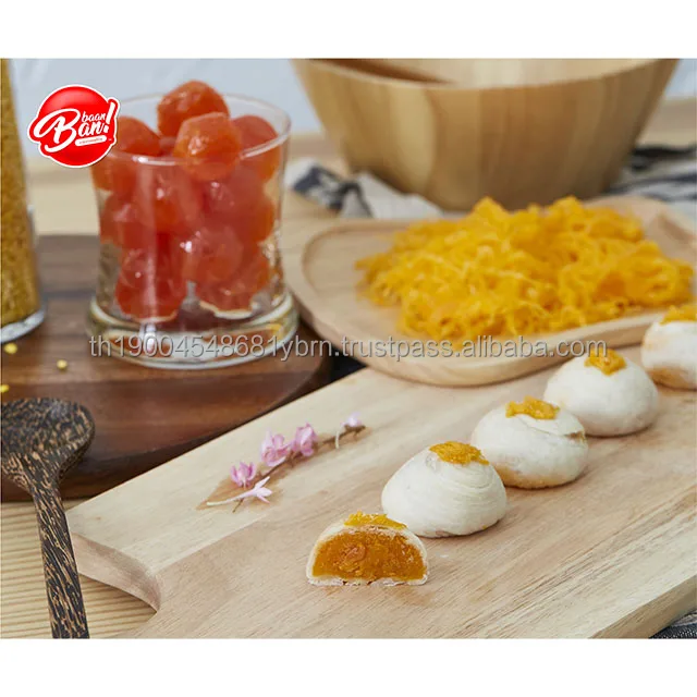 Китайская выпечка тетушки яйцо сладкая вата и соленые яйцо с Ароматные Свечи запах 72 шт./кор. вкусные ежедневные закуски из Таиланда