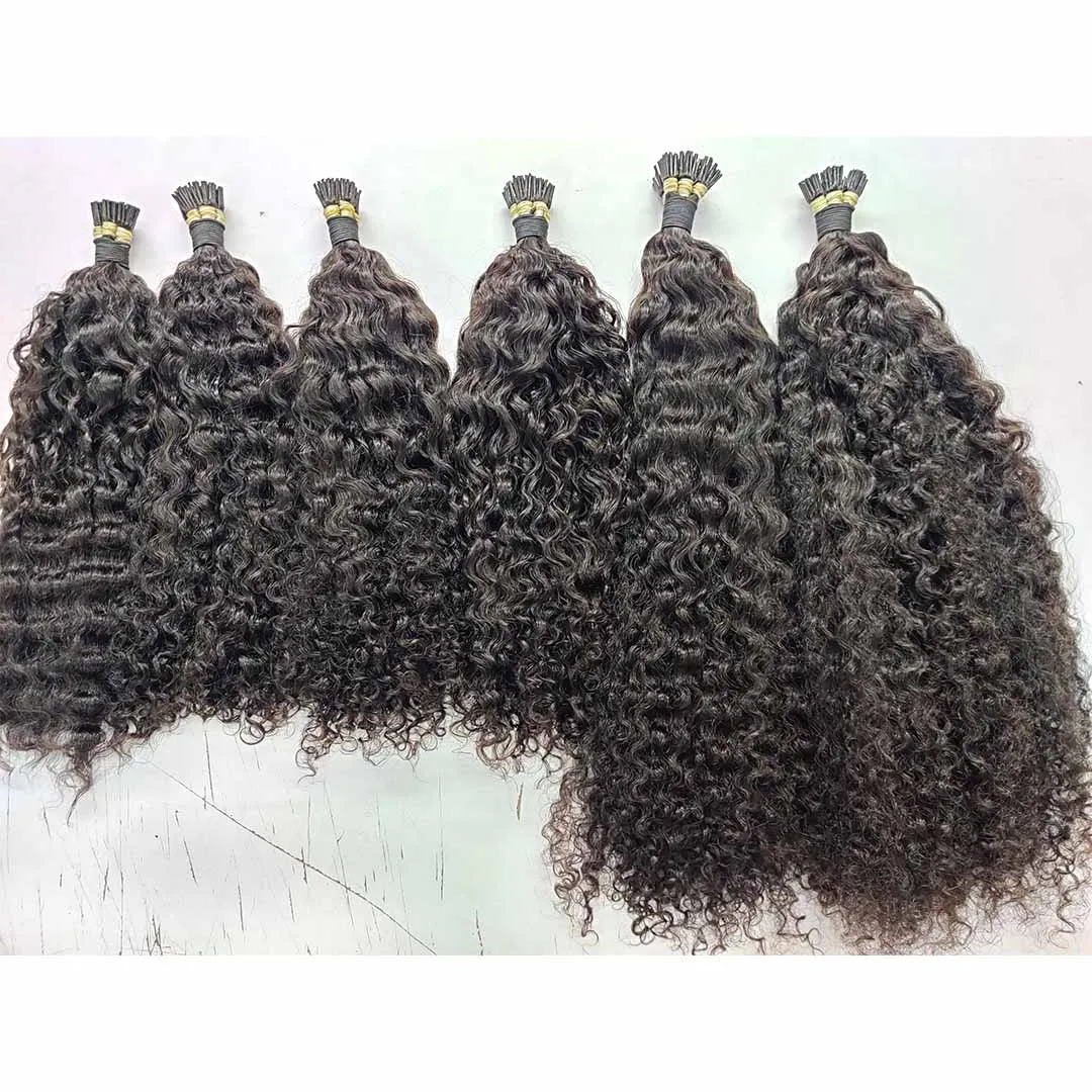 Цельная кутикула 100% натуральные индийские волосы remy I накладные человеческие для наращивания лучшие с кератиновым наконечником постоянные