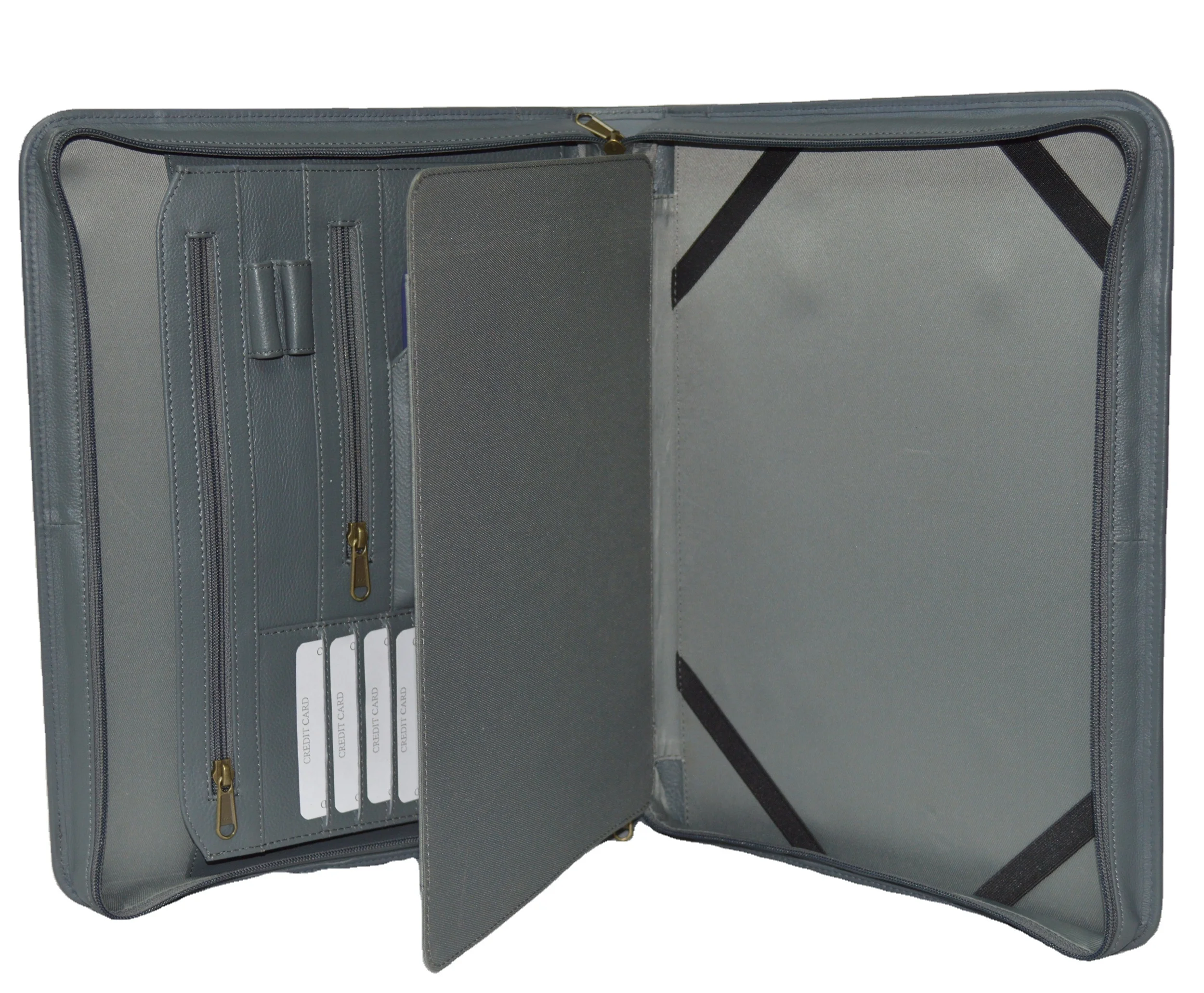 File Folder A4 Multifunction Notepad Ipad Case Card Holder Pen Presentation Folder Best Quality Business , Wholesale Leather
