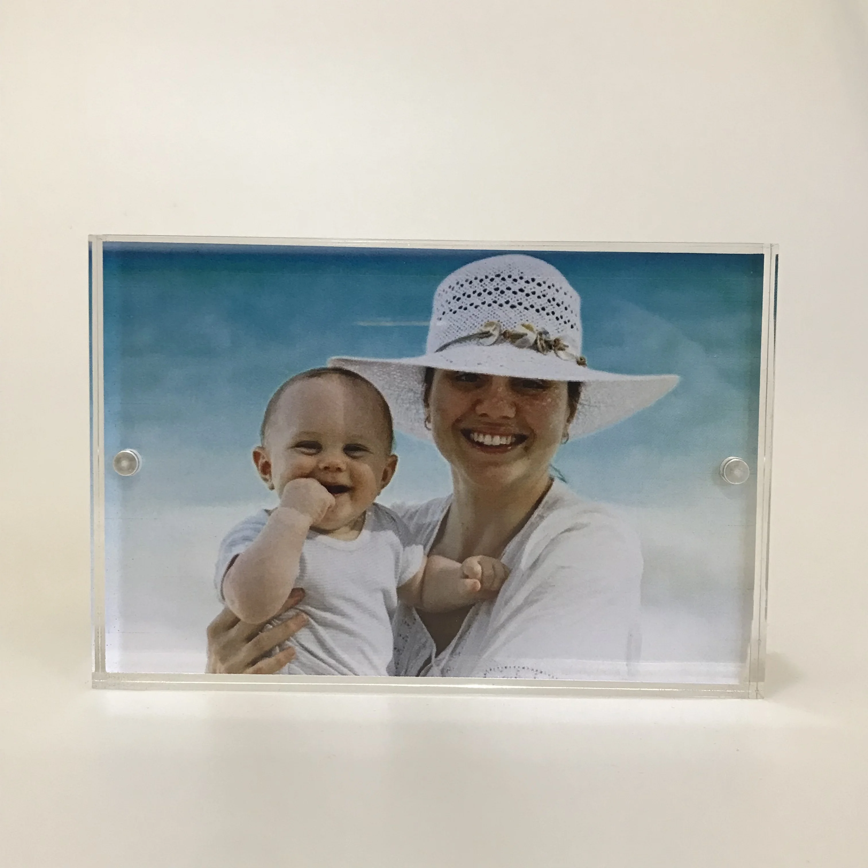 Acrylic Glitter Plastic Floating Picture Frame Photo Frame for Family