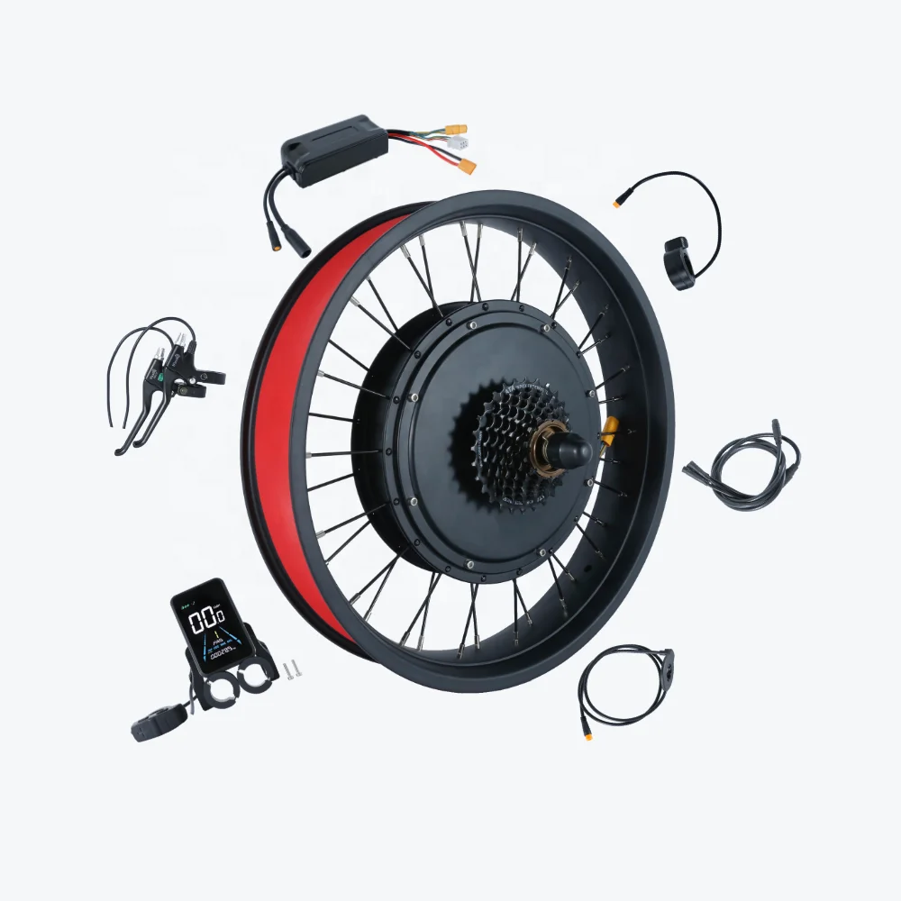 1500W-2000W ebike kit Fat Bike Wheel Brushless Direct Drive Rear Wheel electric bike conversion kit