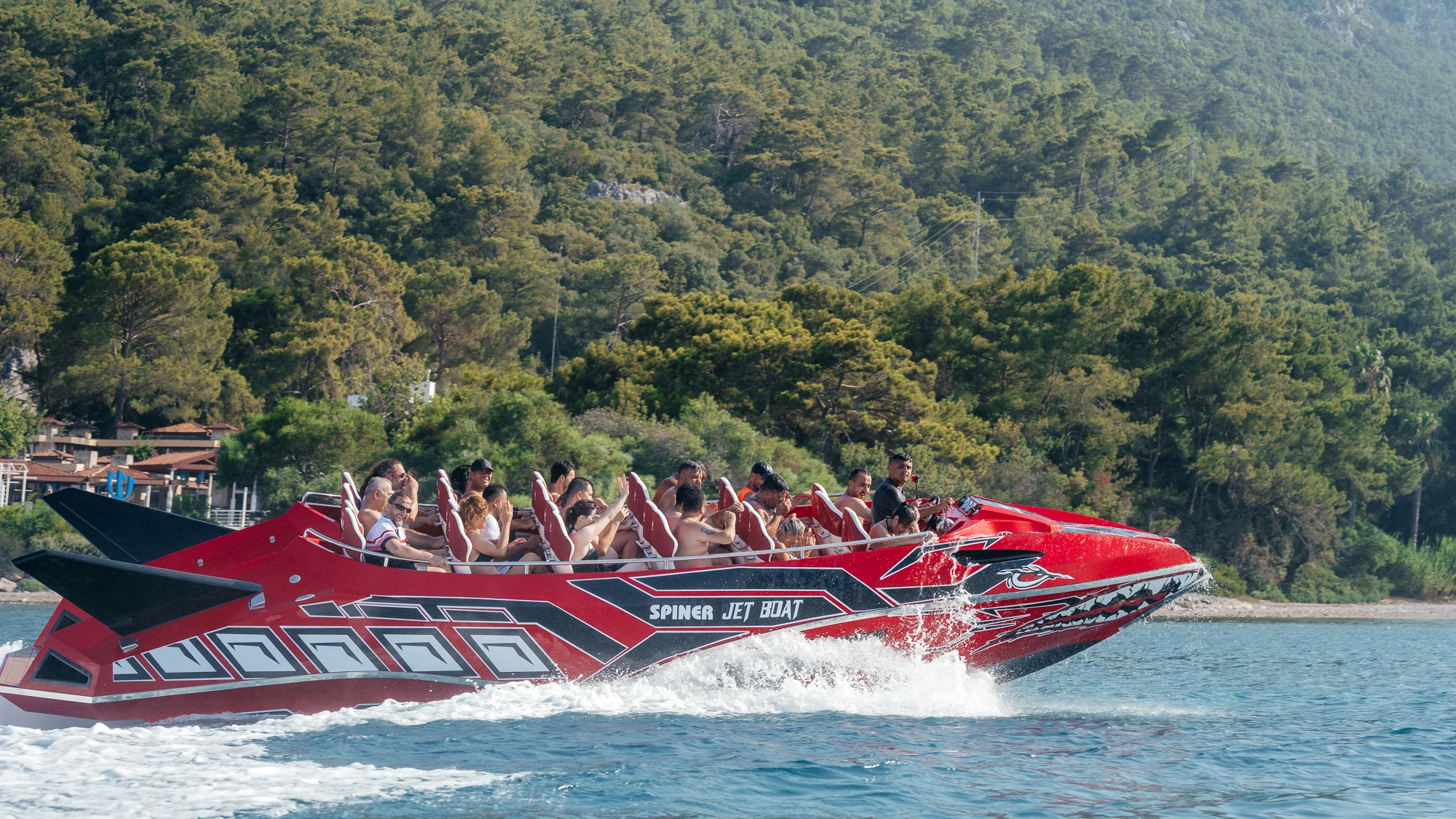 Alesta Marine Luxury Commercial Jet Boat RED New Fiber Glass Entertainment Speed Boat Best Quality White Ocean Sea Lake River