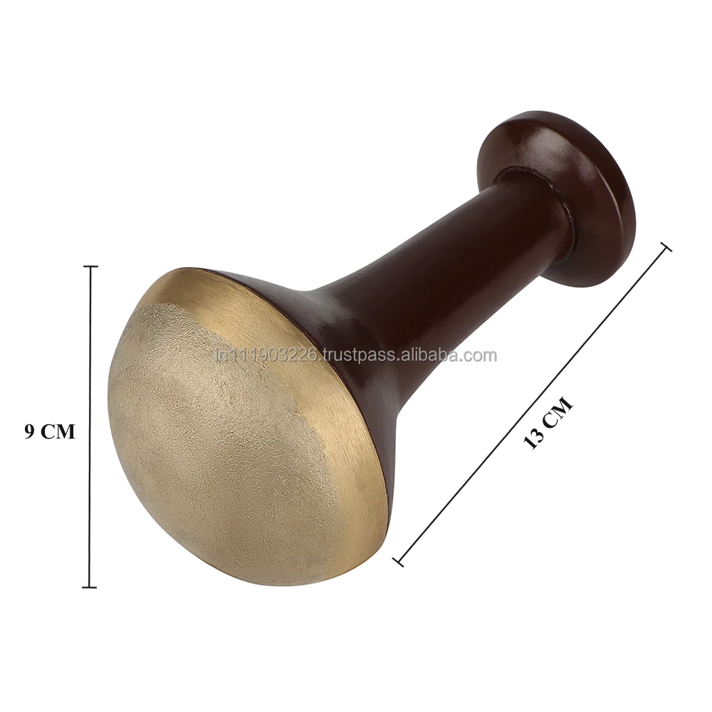 Hand Made Pure Kansa Vatki Foot Massager with Wooden Handle ROBUST MATERIAL AND IMPRESSIVE DESIGN