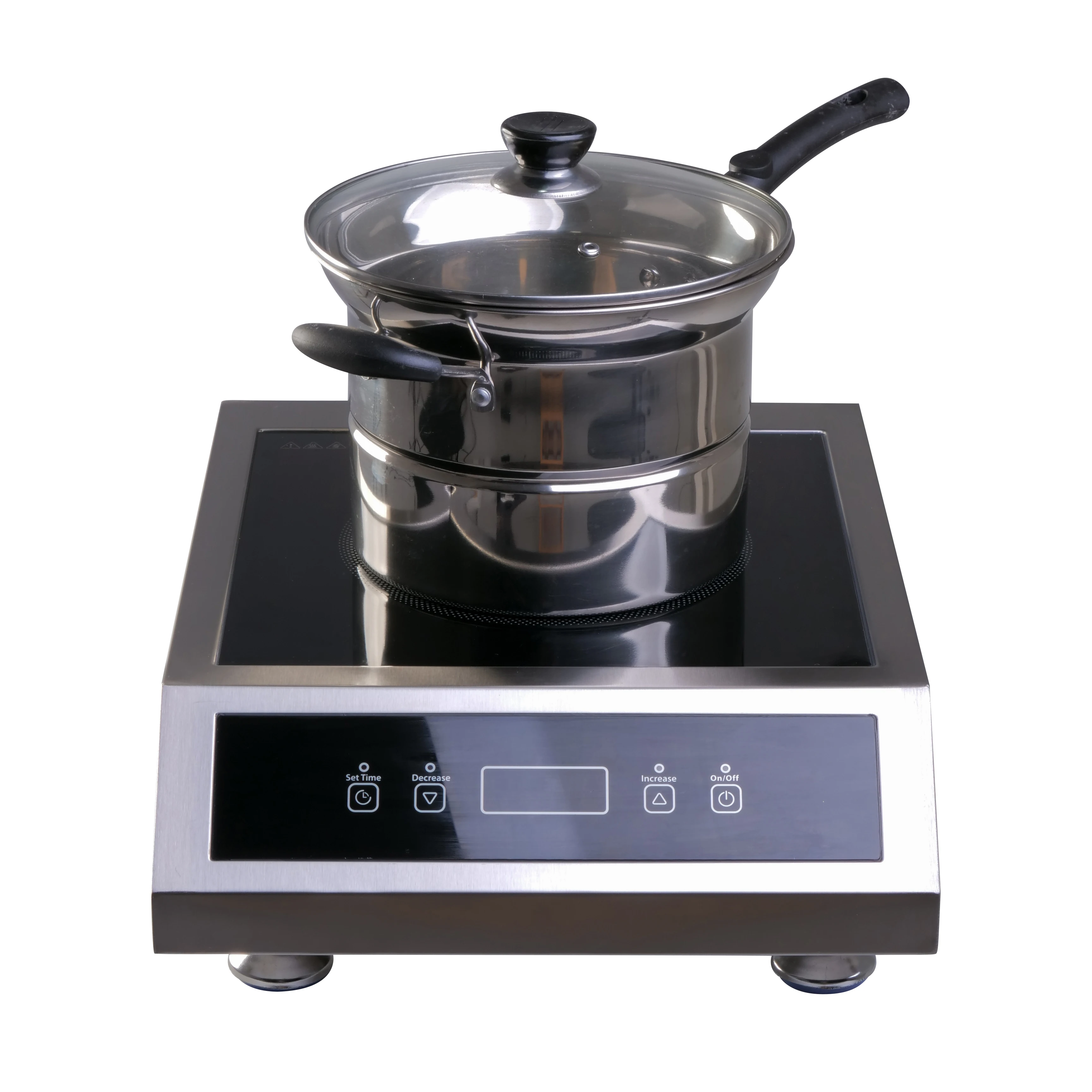Kitchen 12v 24v dc induction cooker Black crystal panel Electric Induction Cookers
