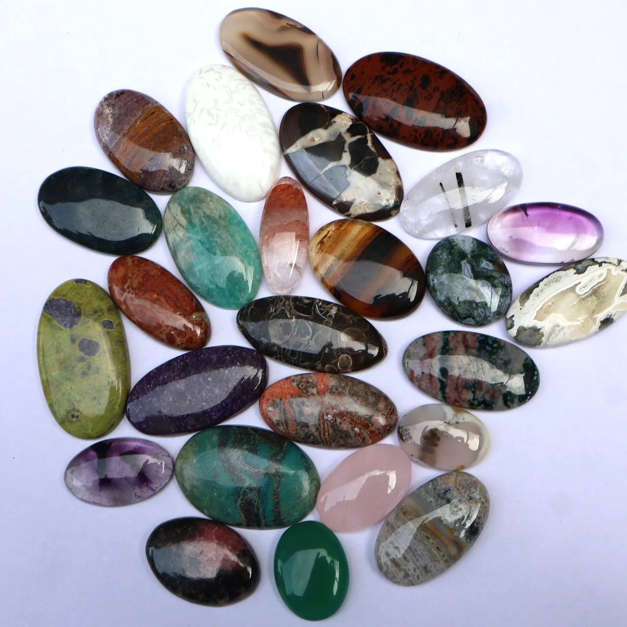 High Quality Natural Mix Gemstones Cabochon Loose Bulk Crystal Jaipur Mix Lot High Quality Multi Mix Natural Loose Jaipur