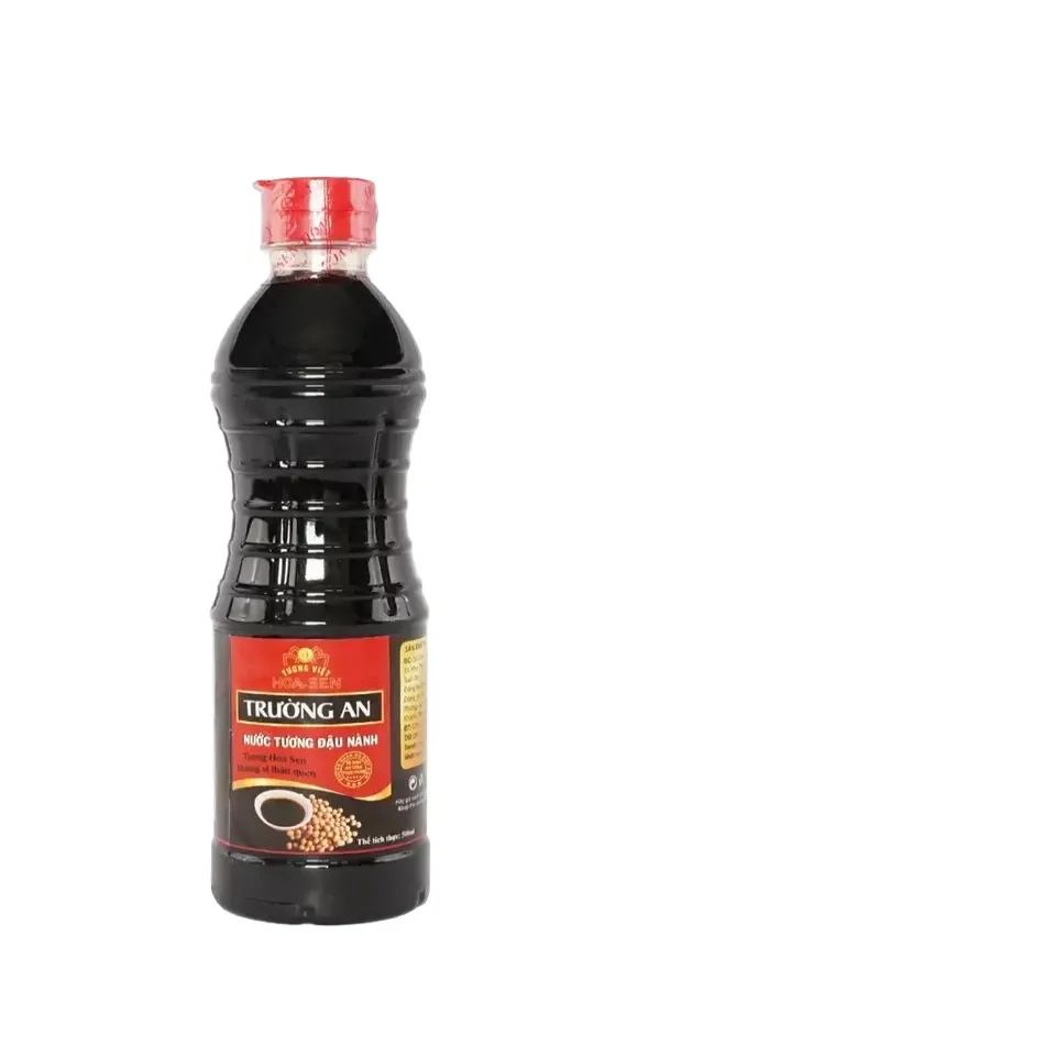 90% OEM Organic Soy Sauce Type Packing Price Reasonable Truong An Soy Sauce 500ml Tuong Viet Hoa Sen