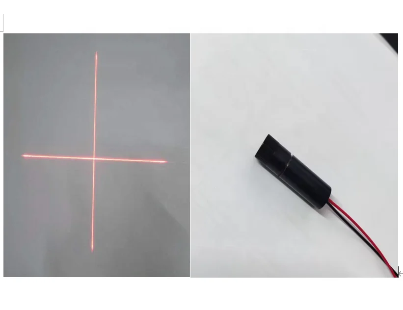 12x40mm high power RED laser cross hair Line laser diode module fan angle 50 degree  635nm 10mw focus beam adjustable