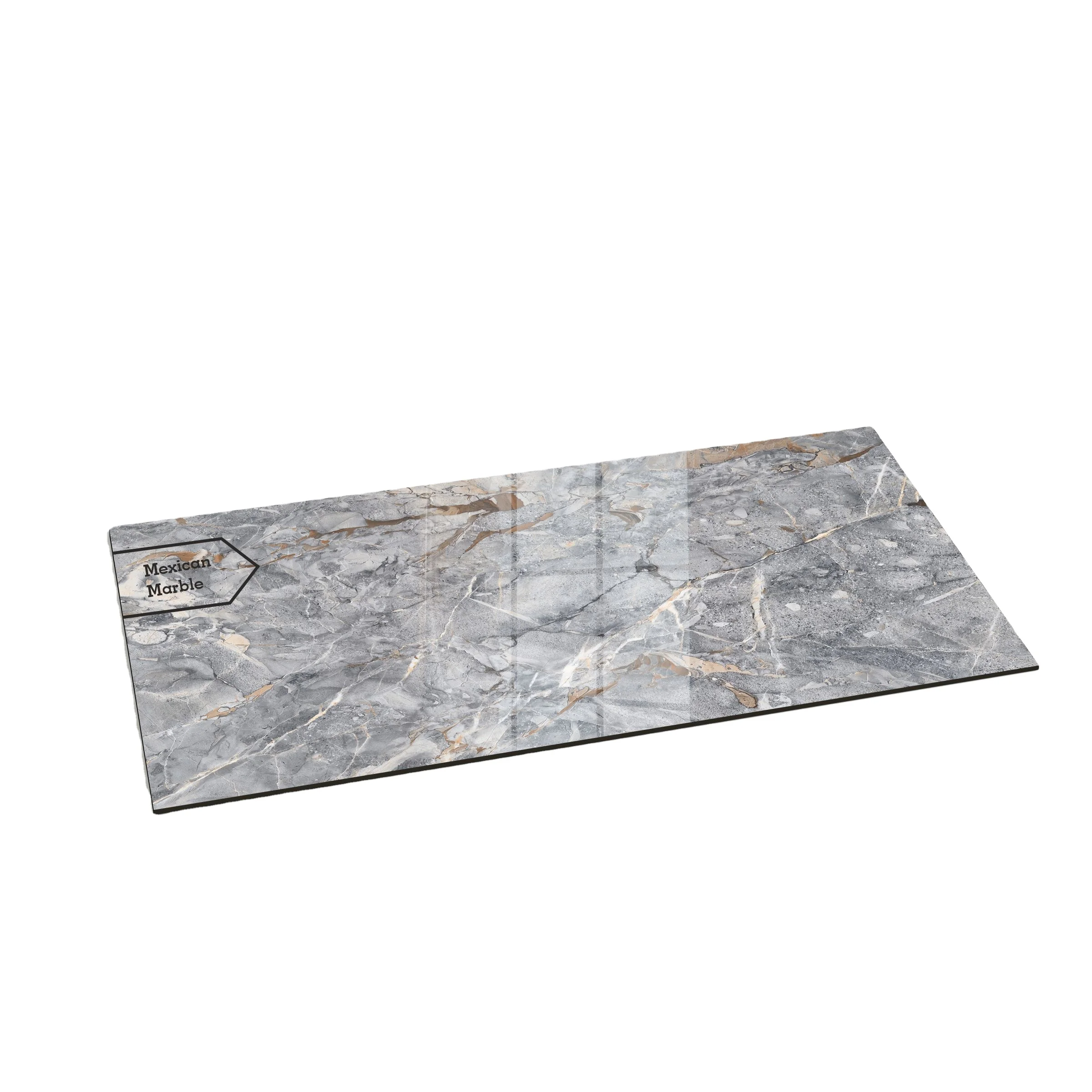 600x1200mm building wholesale price  glossy collection  marble look polished marble flooring glazed porcelain tile for sale