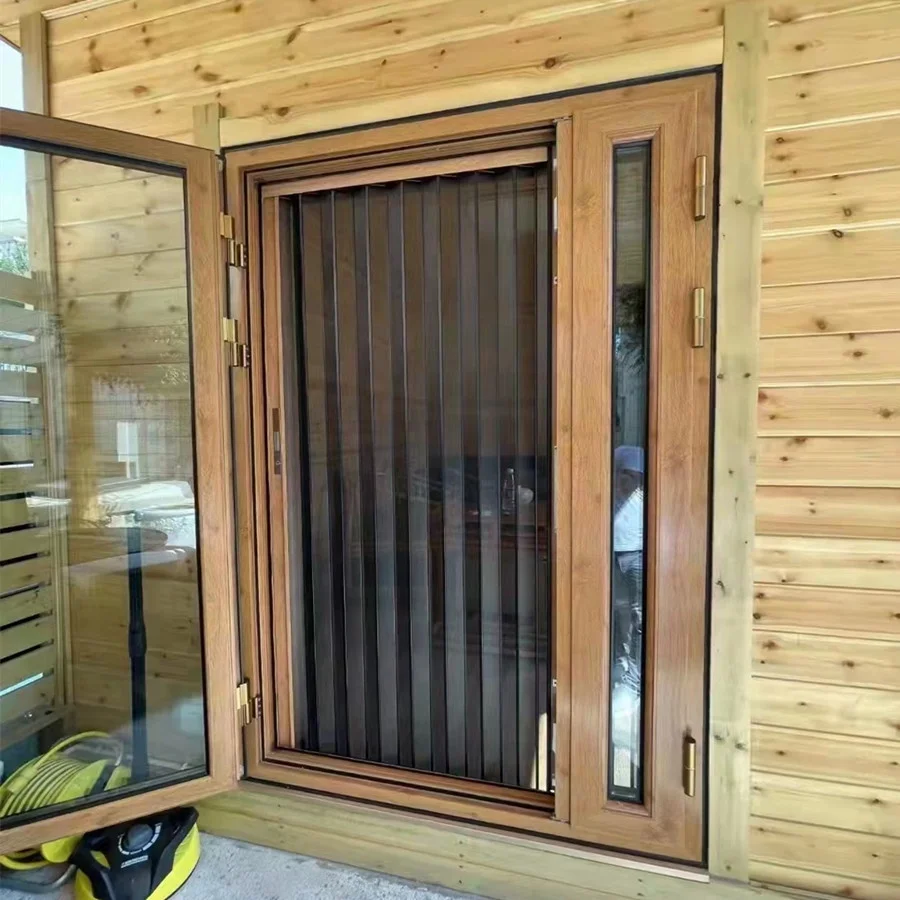 Asian  Design Retractable Fly Retractable Screen Door Tear Proof  Bug Proof Screen Sliding Window