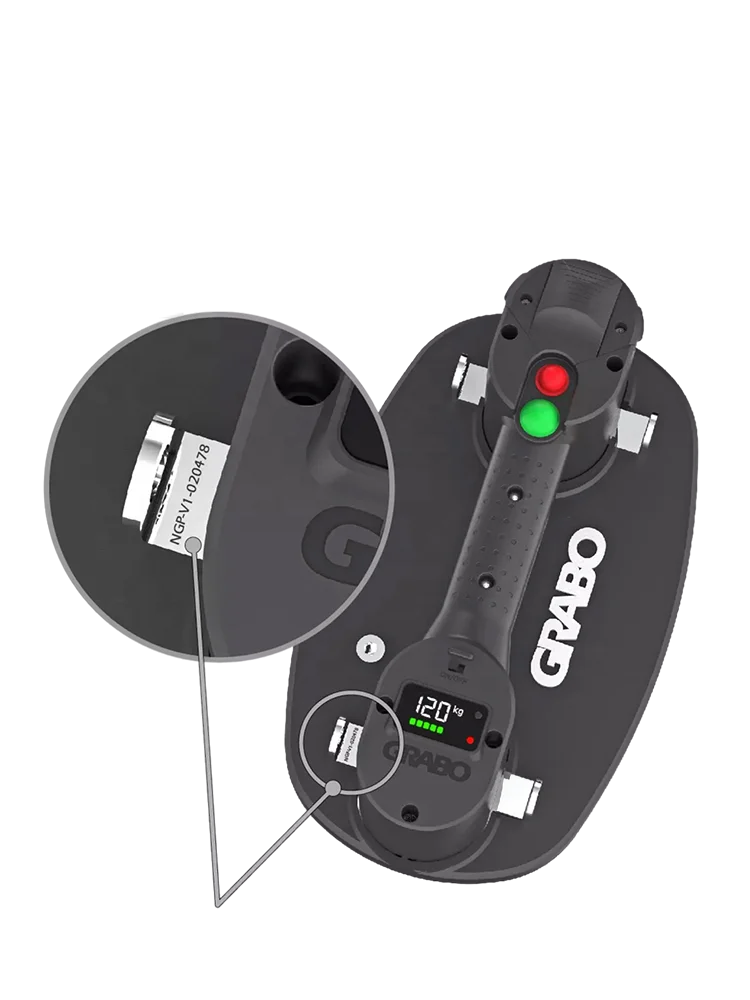 Grabo Vacuum Lifter Nemo Power Tools 170kg Capacity Electric Suction Cups for Glass Stone Granite Wood Sucker Slab Lifting Tool