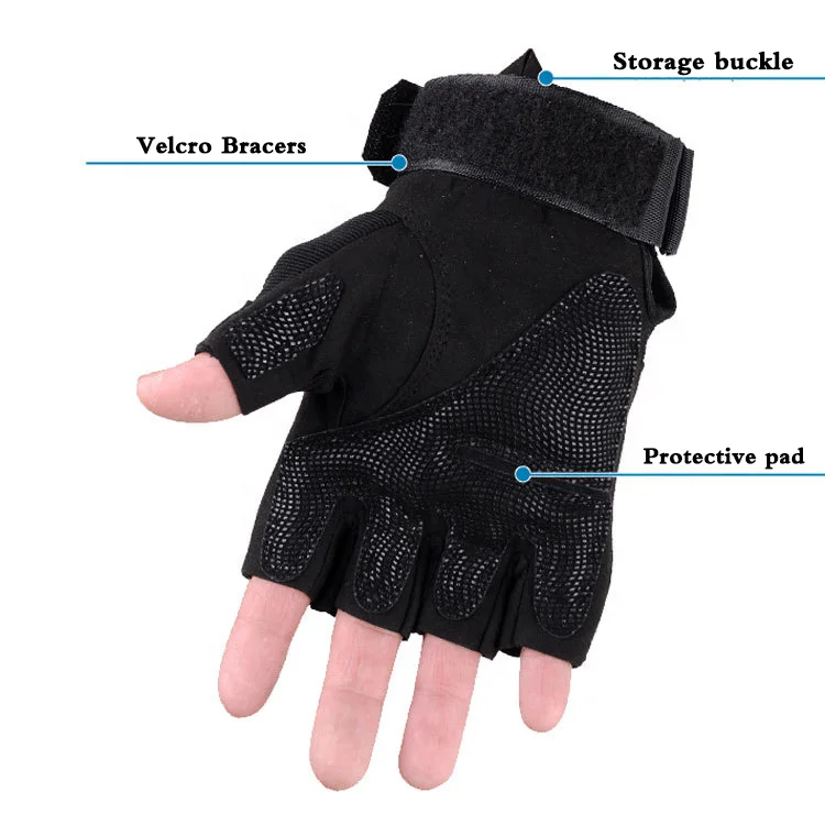 Breathable Anti-skidding half finger cycle glove Motorcycle Cycling Gloves Custom Half Finger Bike Riding Gloves