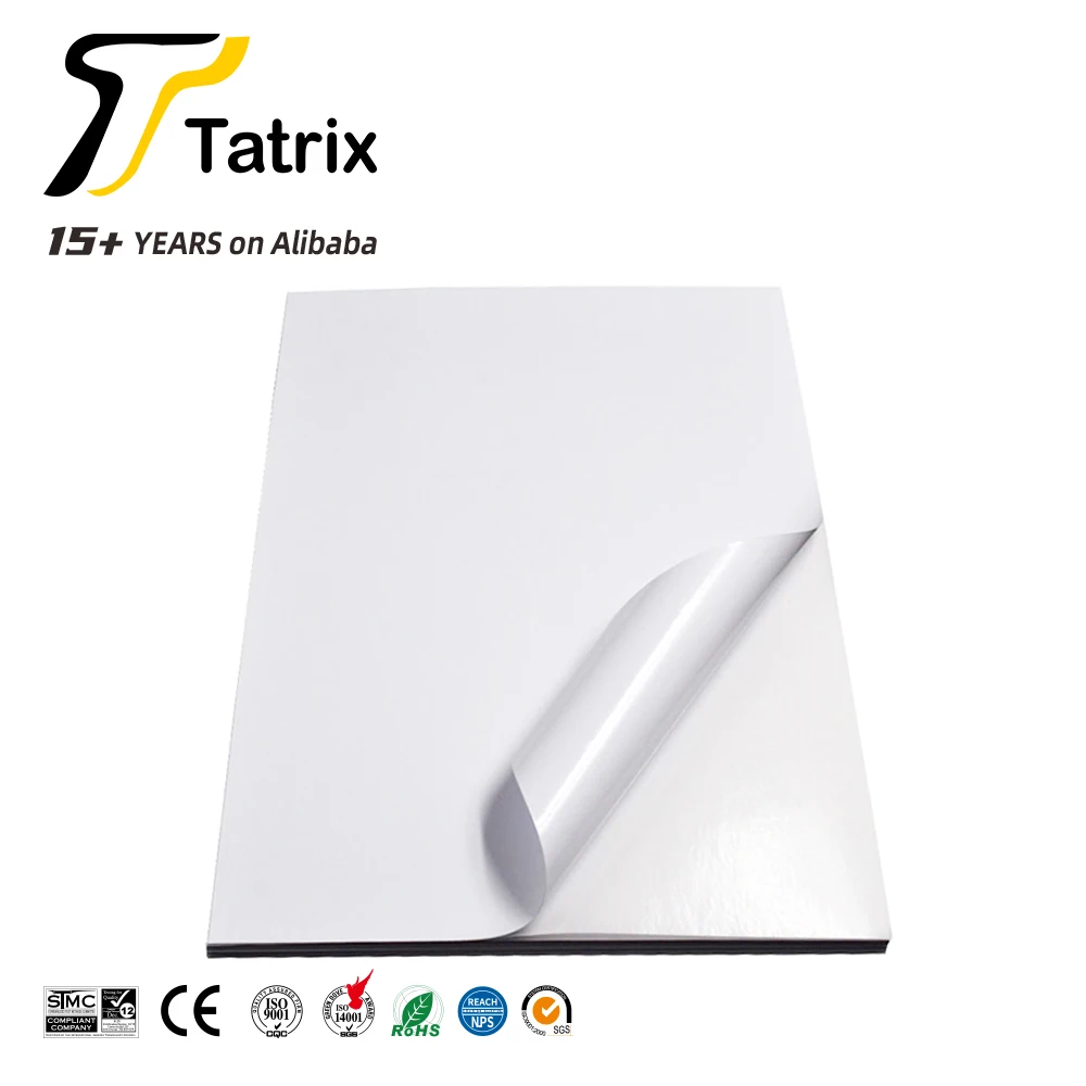 Самоклеящаяся матовая бумага для струйной печати Tatrix A4 4R (качественная фотобумага печати) самоклеящаяся глянцевая с литым