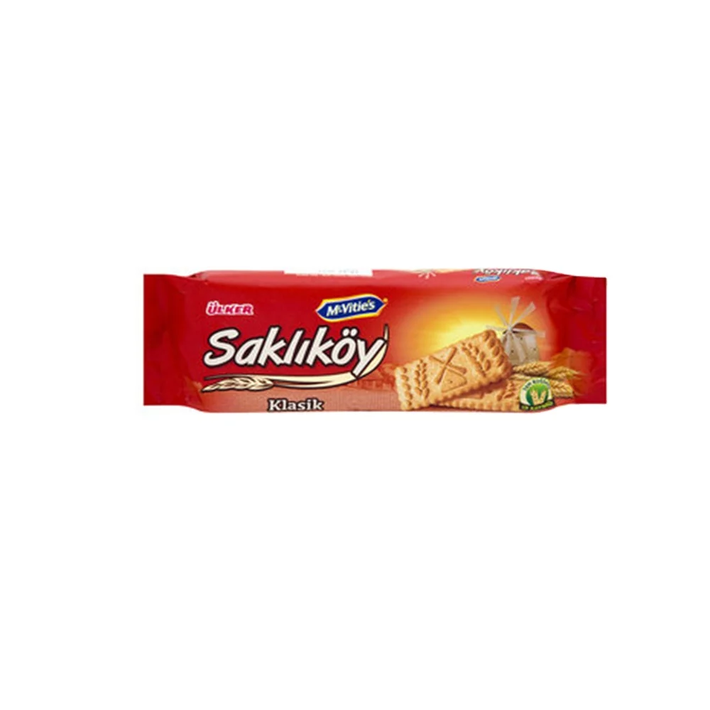 Ulker Saklikoy Biscuit 100gr x 24 pcs Hazelnut Cream Sandwich Biscuit With Oat Cream From Turkey